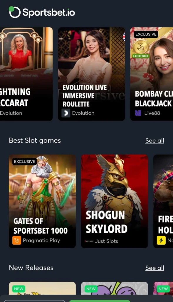 Sportsbetio Casino en Ligne sans KYC
